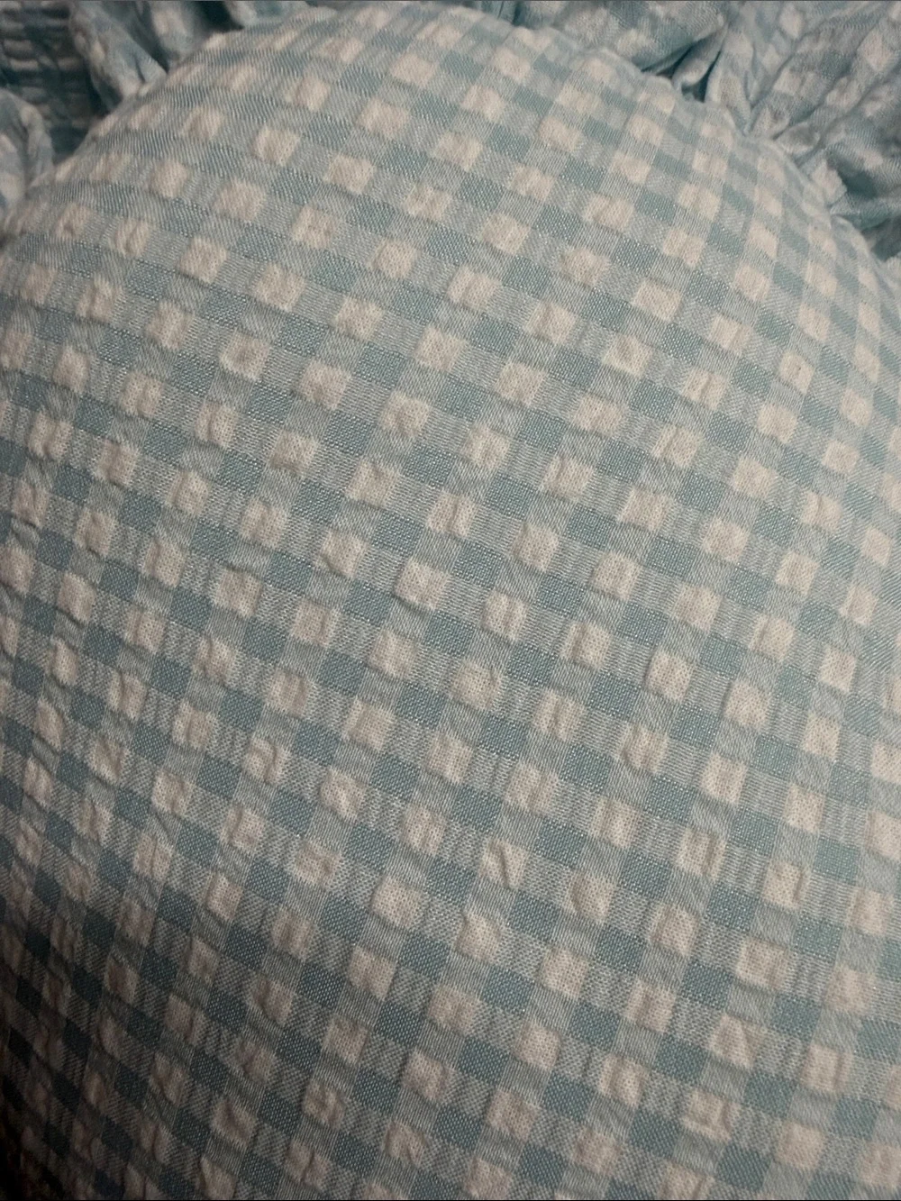 Style House | “Nap Queen” Embroidered Heart Gingham Pillow Home Decor